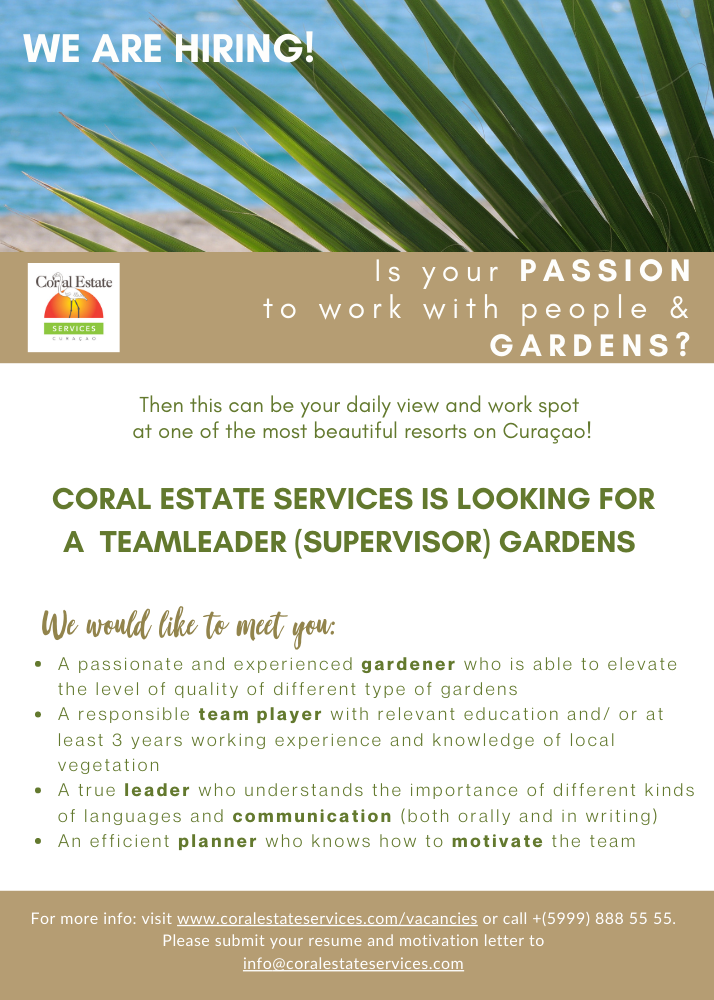 Supervisor Gardens Advertentie Supervisor Gardens